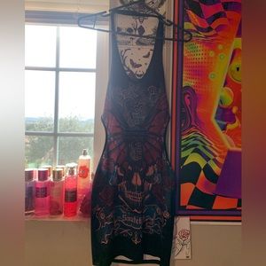 “Snatched” open sides butterfly dress